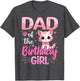 Dad of The Birthday Girl Cute Cat Lover Kitten Kid