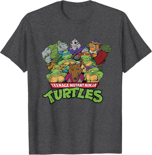 Retro TMNT Woodblock Villains & Heroes