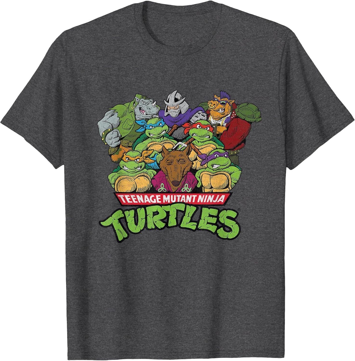 Retro TMNT Woodblock Villains & Heroes