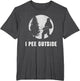 I Pee Outside Adult Humor Funny Sasquatch Bigfoot Camping
