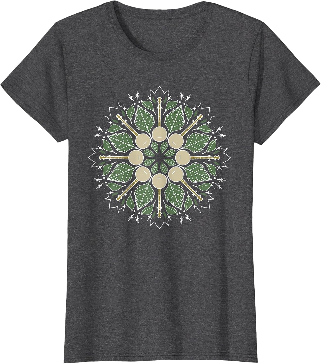 Banjo Mandala Bluegrass, Mindfulness & Nature Graphic