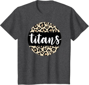 Leopard Print Titans Team Mascot School Spirit Game Night