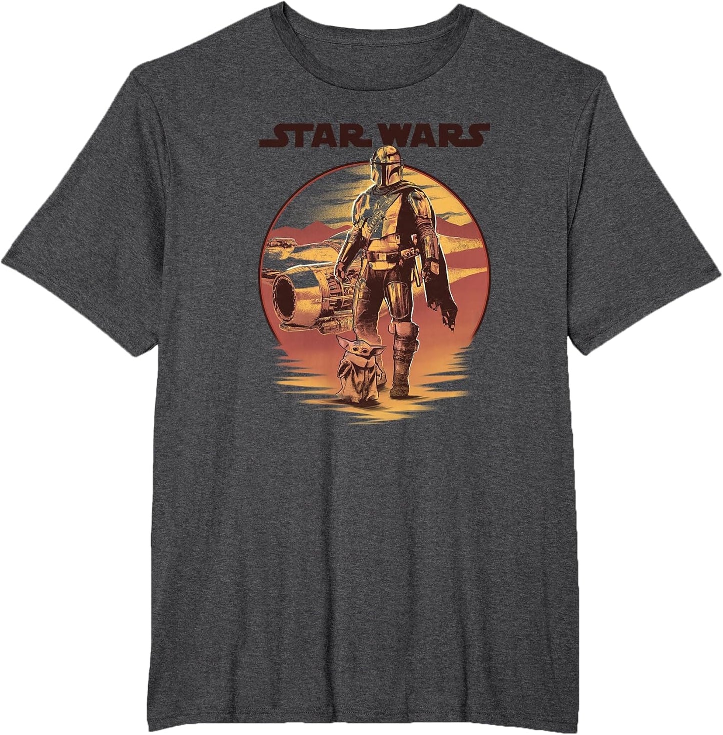 Star Wars: The Mandalorian Vintage Sunset Mando & Grogu