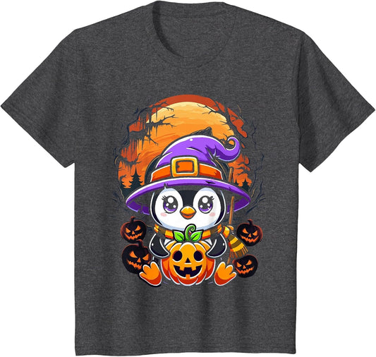 Halloween Penguin Witch Pumpkin Cute Costume Boys Girls Kids