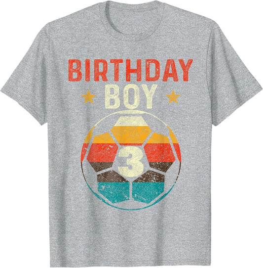 3rd Birthday Boy Soccer Lover 3 Years Old Bday