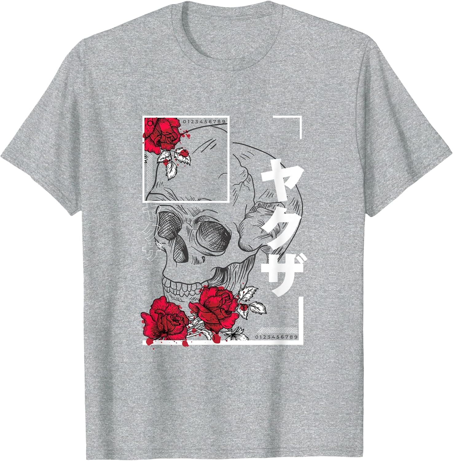 Skull and Flowers Urban Art Style Graphic