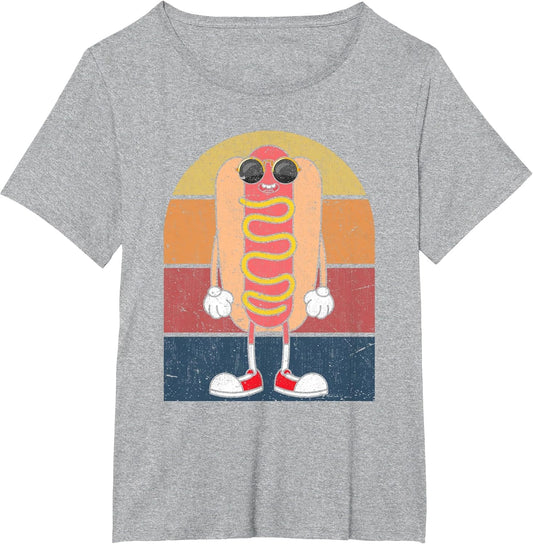 Cool Hot Dog Fast Food Sunglasses Weiner Foodie Retro Hotdog