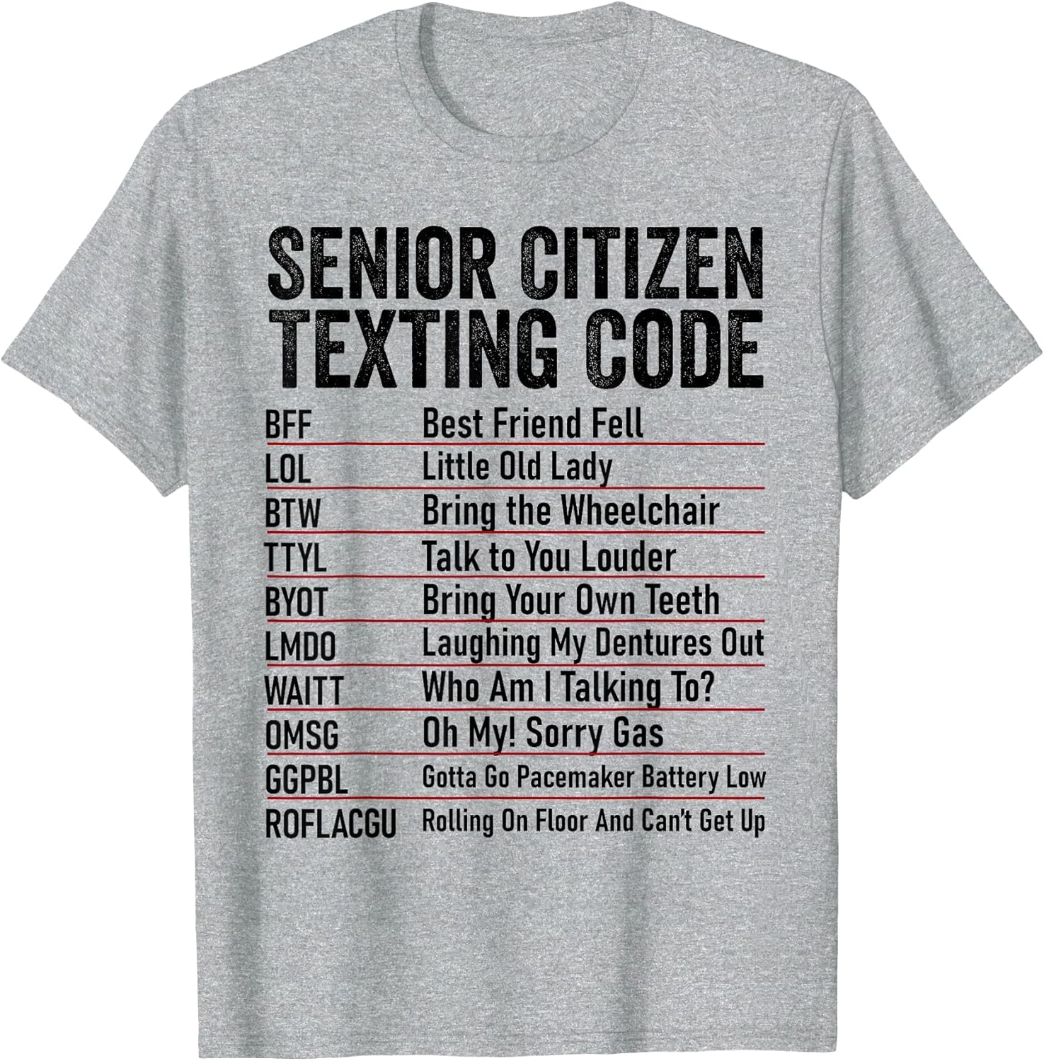 Senior Citizen Texting Code Funny Old People Grandpa