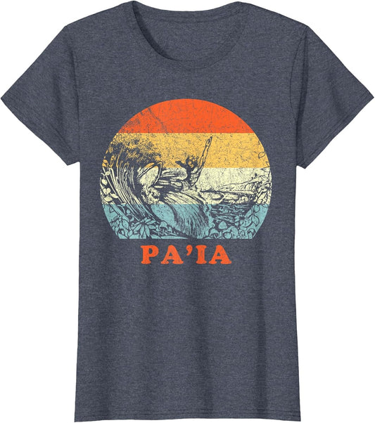 Paia, Maui Vintage Retro Surfing Vacation