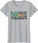Retro Checkered Music Therapist Squad Music Therapy Teacher