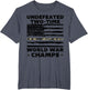 Undefeated World War Champs 4th of July American Army Flag