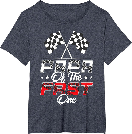 Papa of The Fast One First Birthday Racing Car Family