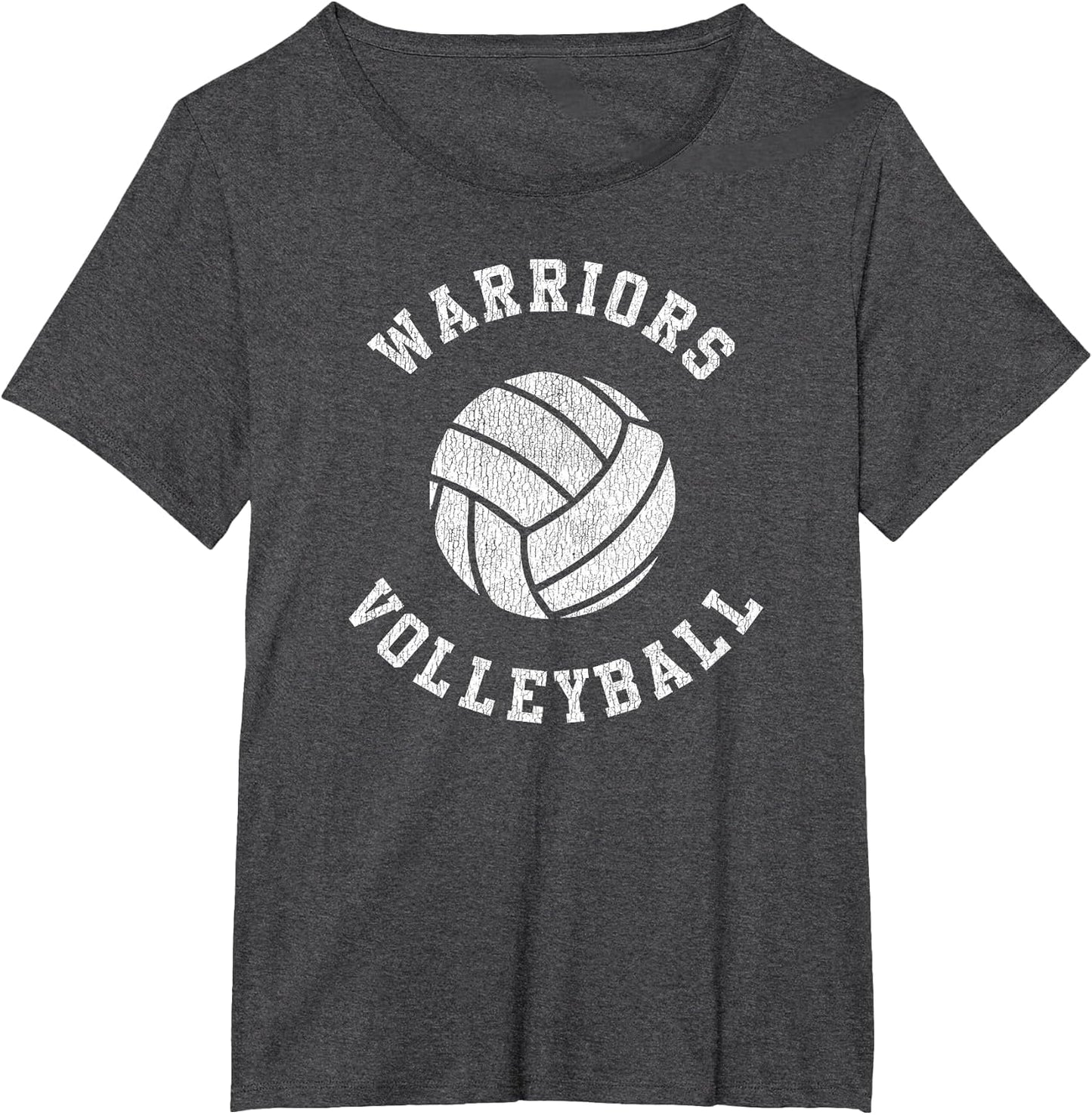 Warriors Volleyball Retro Distressed Team VB Graphic