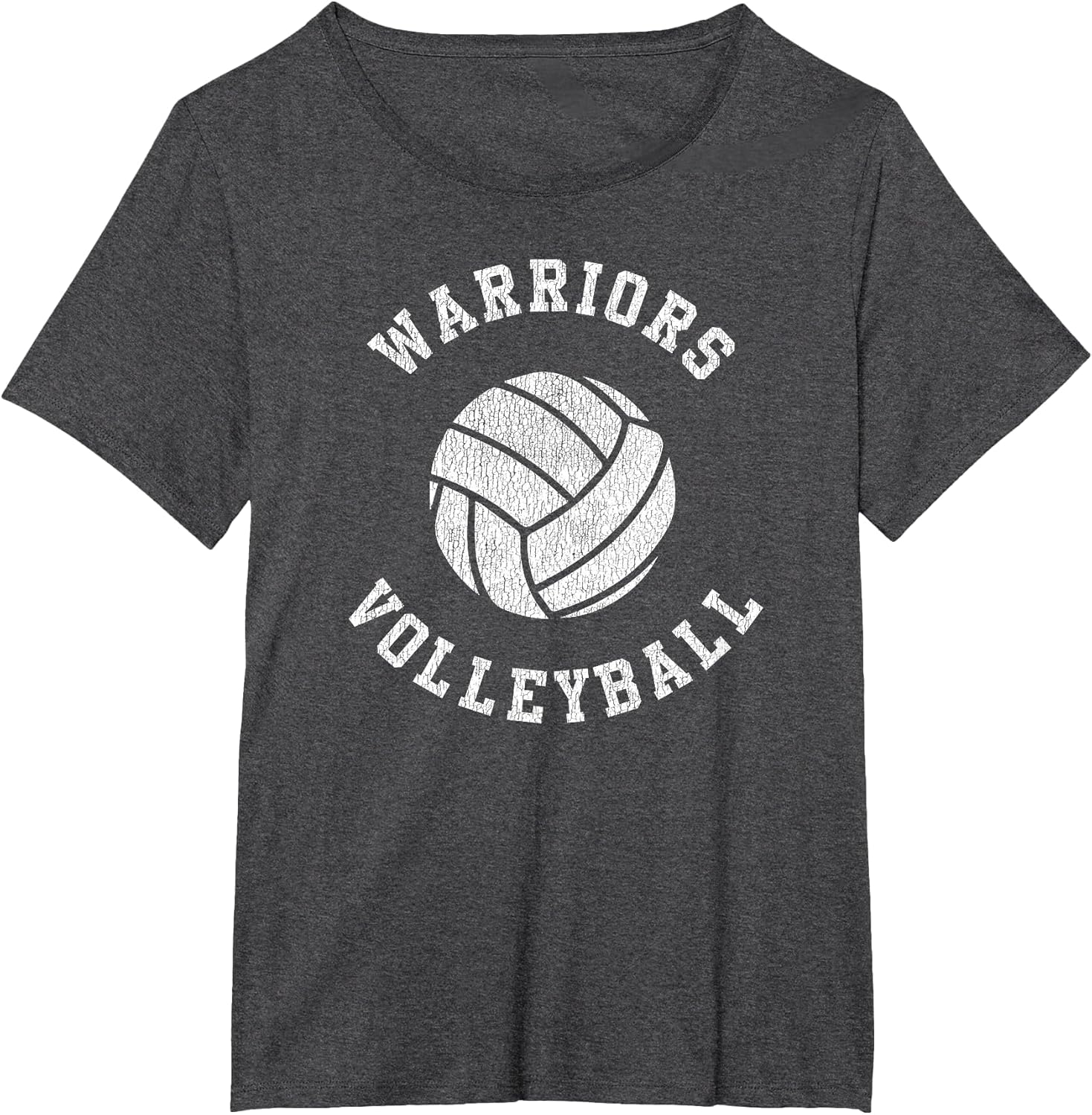Warriors Volleyball Retro Distressed Team VB Graphic
