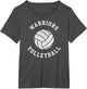 Warriors Volleyball Retro Distressed Team VB Graphic