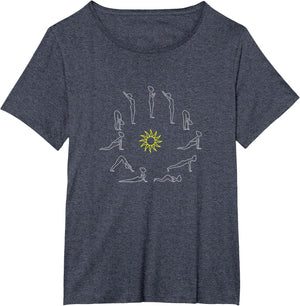 Yoga Sun Salutation Surjanamaskar Lineart