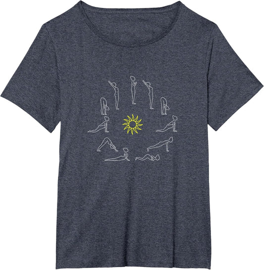 Yoga Sun Salutation Surjanamaskar Lineart