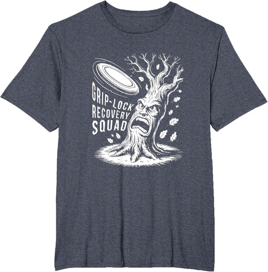 Grip-Lock Recovery Squad Funny Disc Golf Stupid Tree