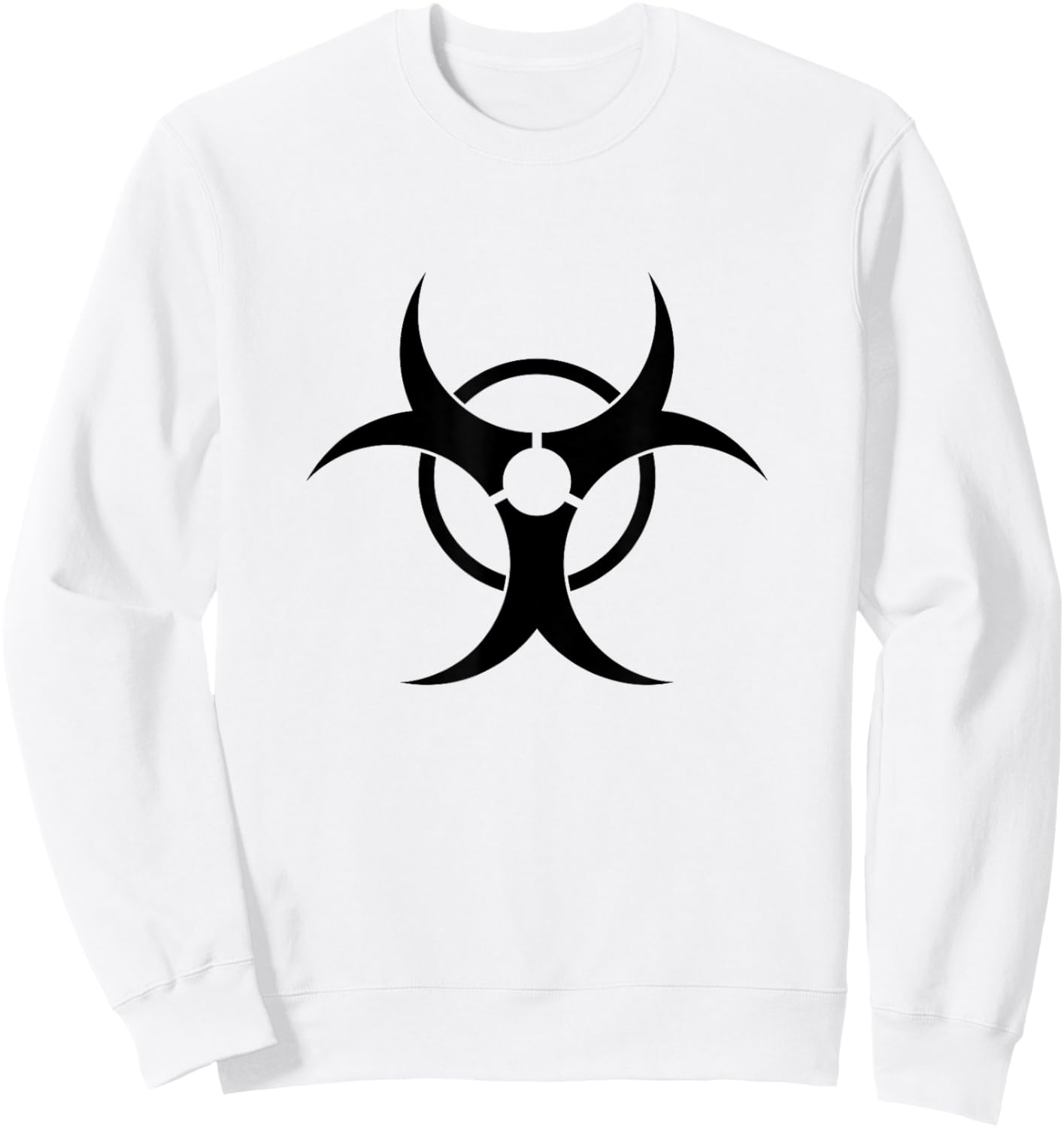 Hazardous Chemical Toxic Waste Hazmats Costume Prop (Yellow) Sweatshirt - Sweatshirt | White