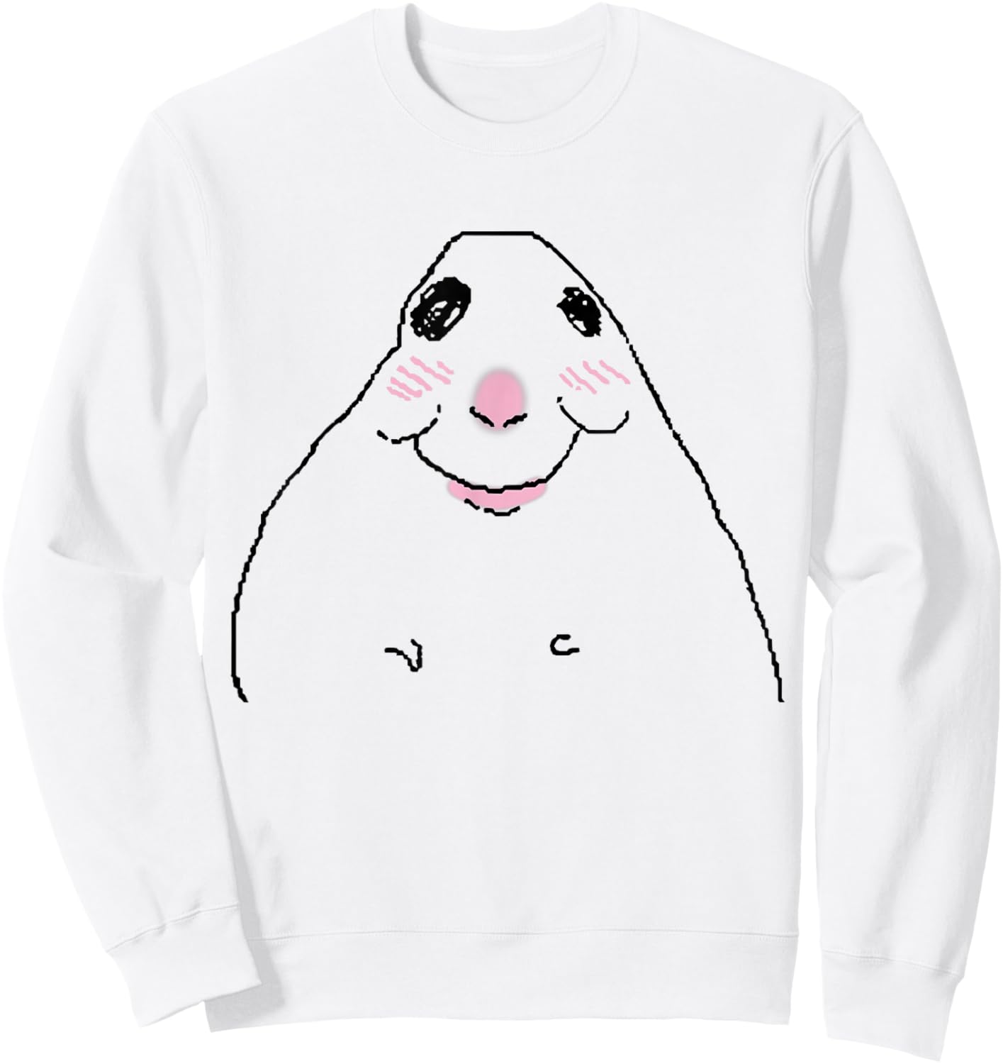 Hamster Meme Sweatshirt - Sweatshirt | White