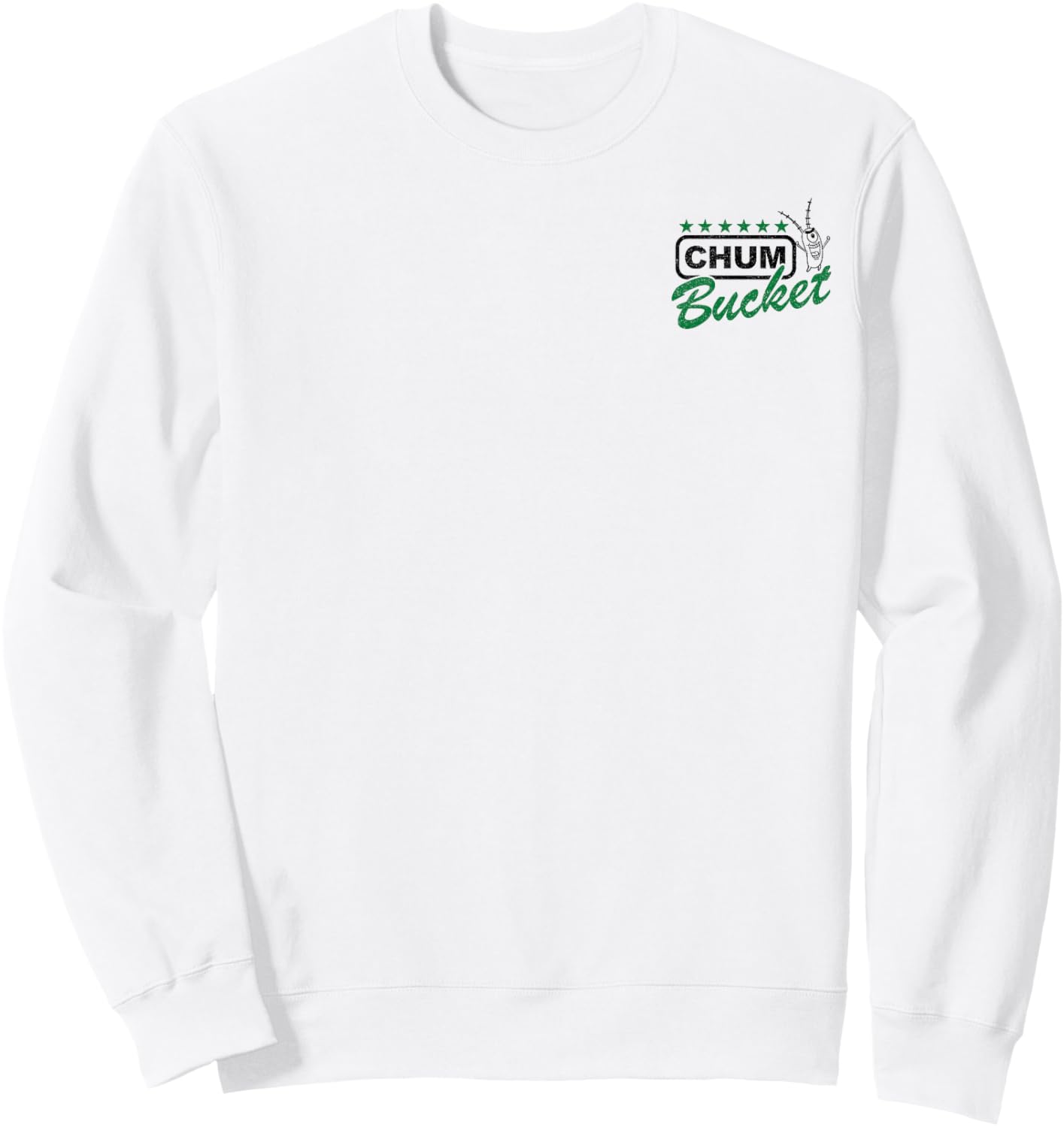 Spongebob Squarepants Chum Bucket Since 1999 Chum is Fun! Sweatshirt - Sweatshirt | White