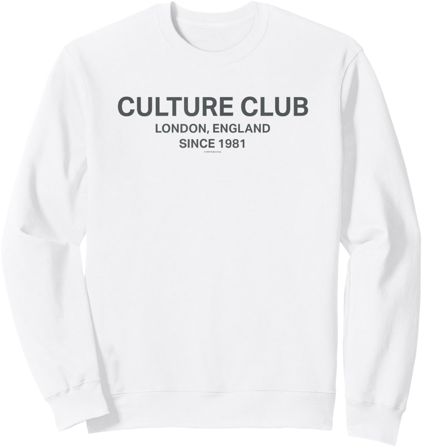 Culture Club Since 1981 White Sweatshirt - Sweatshirt | White