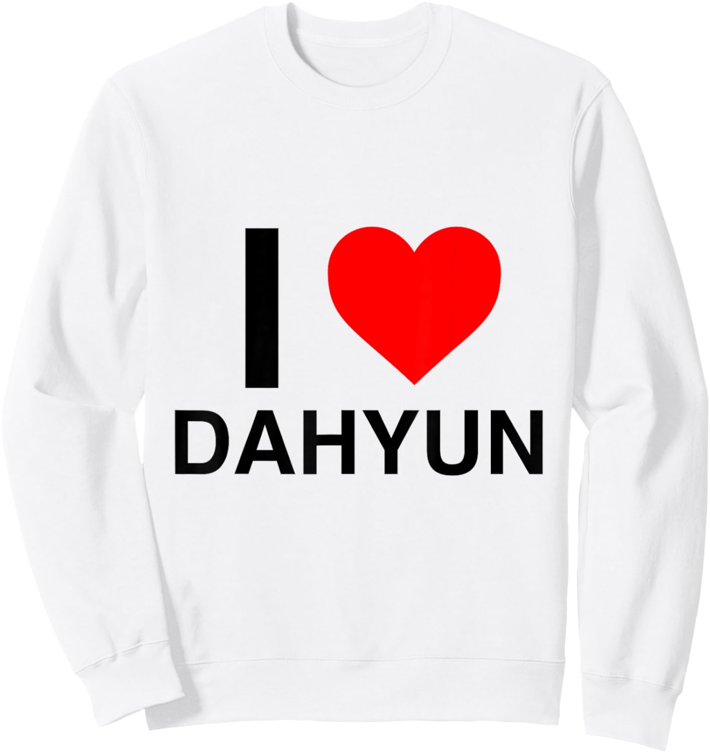 I Heart Dahyun Sweatshirt - Sweatshirt | White
