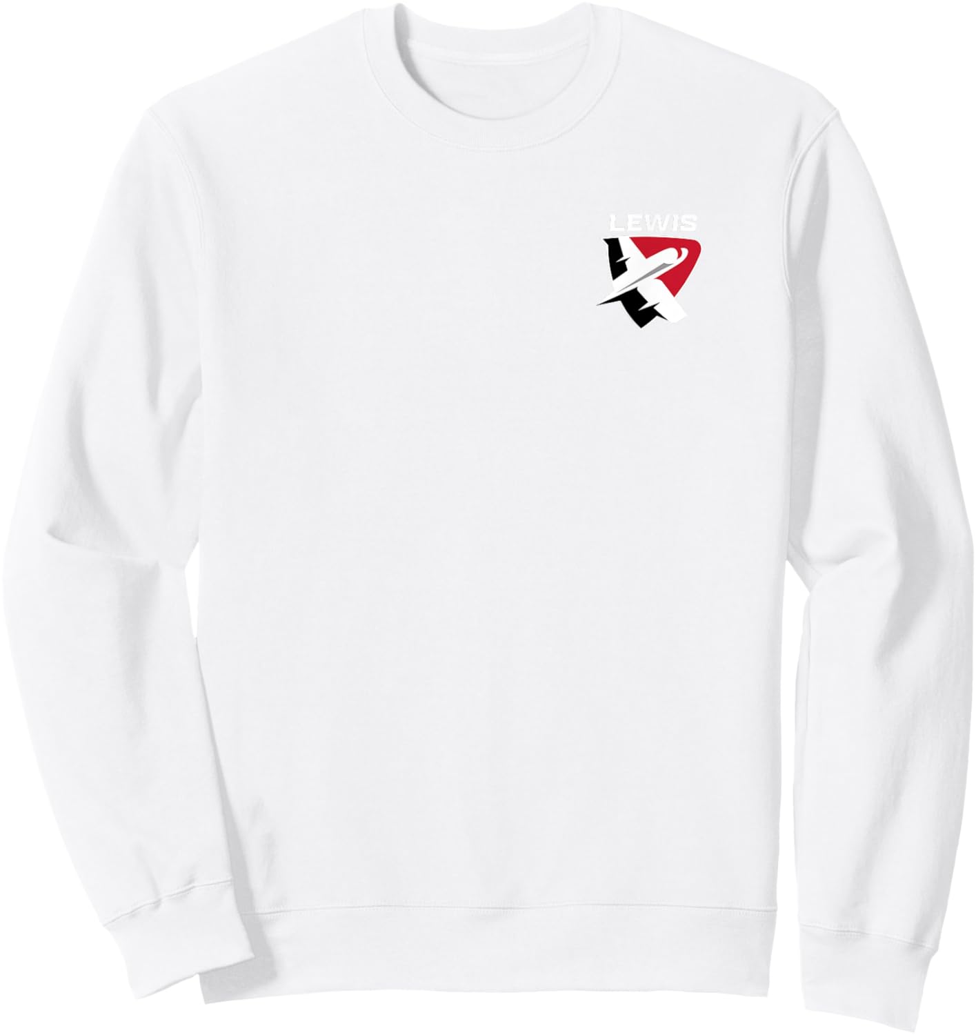 Lewis University Flyers Primary Left Chest Sweatshirt - Sweatshirt | White