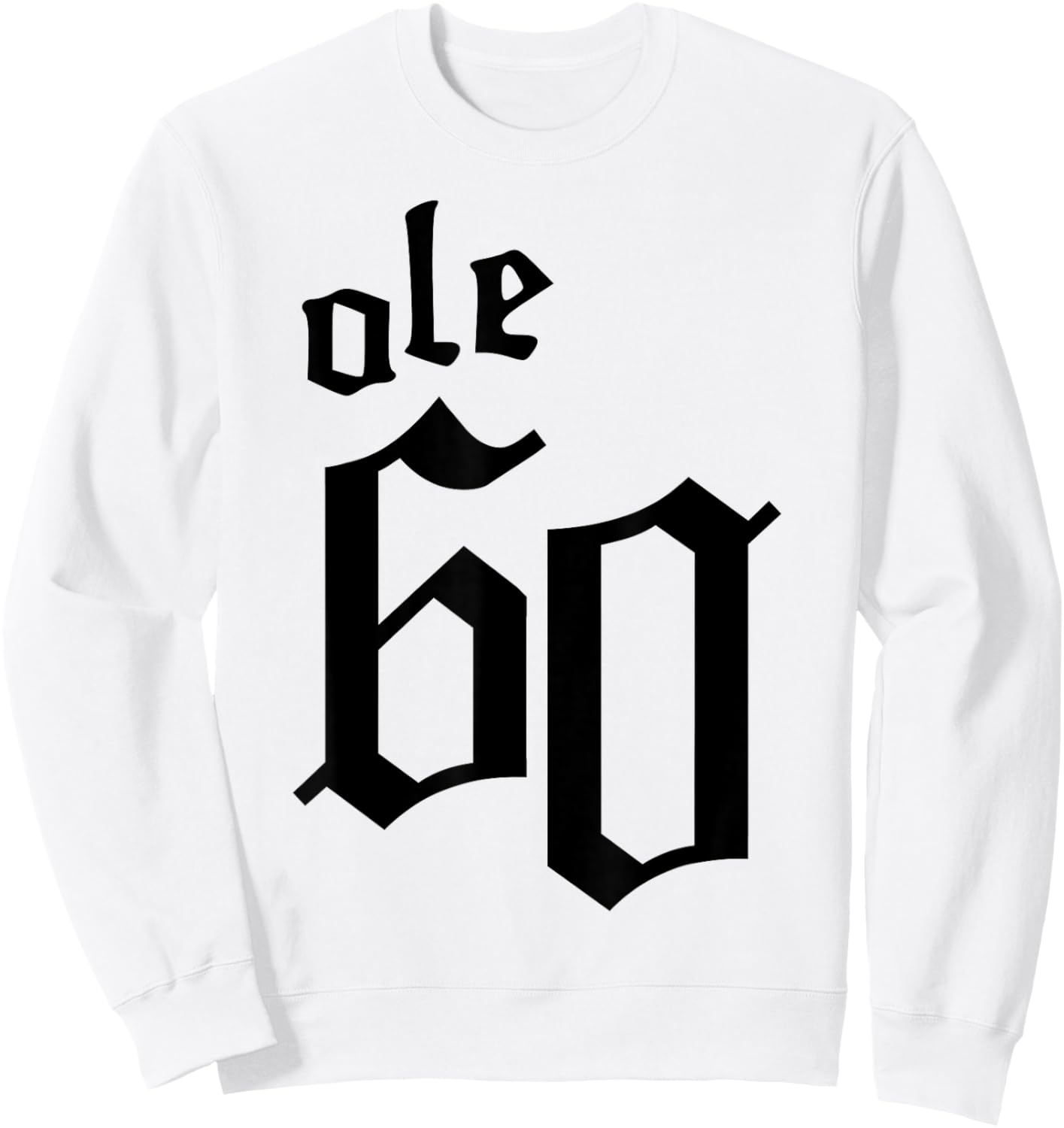 Ole 60 Old English Logo Sweatshirt - Sweatshirt | White