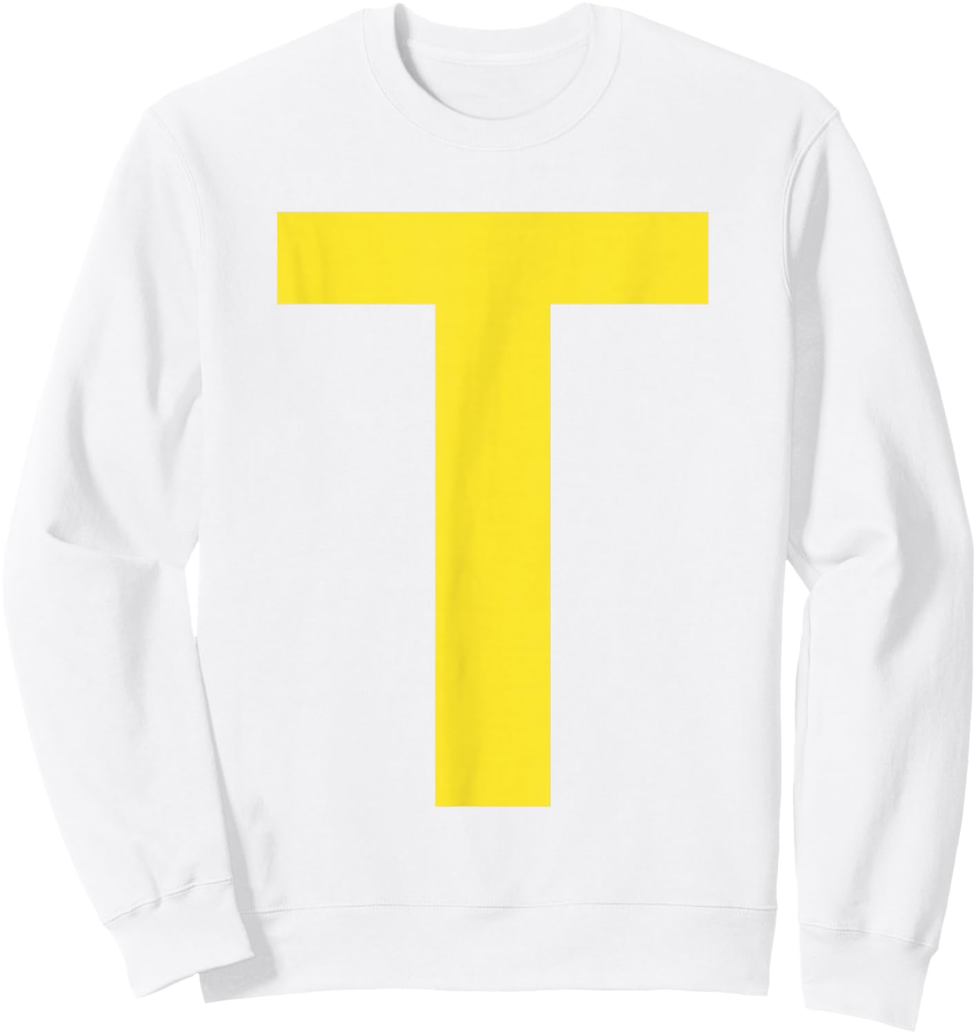 Letter T Funny Group Matching Halloween Costume Sweatshirt - Sweatshirt | White