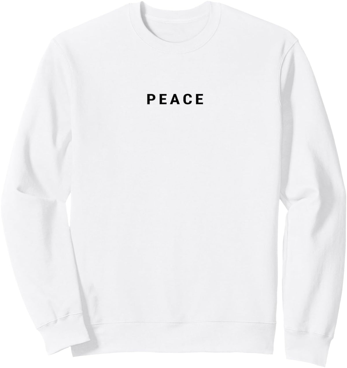 Peace Minimalist Sweatshirt - Sweatshirt | White