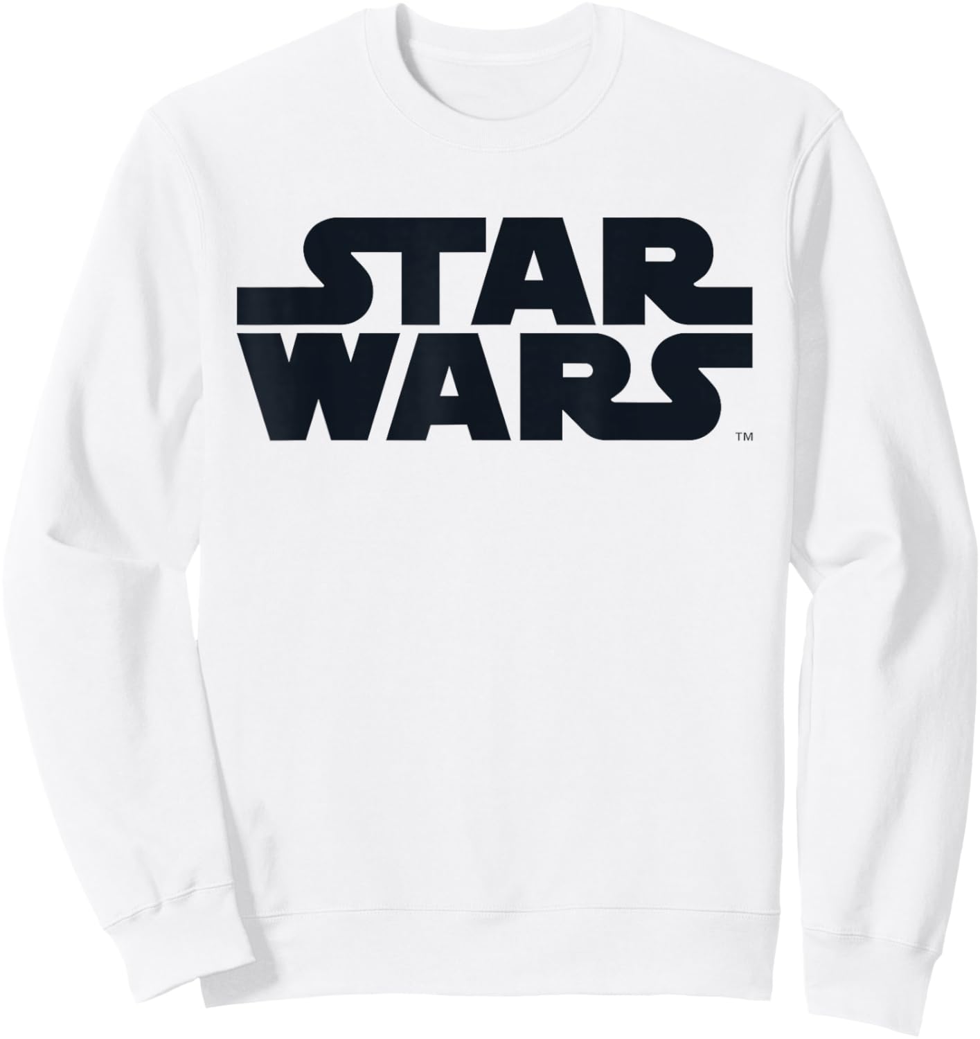 Star Wars A New Hope Logo Classic Black Minimalist Sweatshirt - Sweatshirt | White