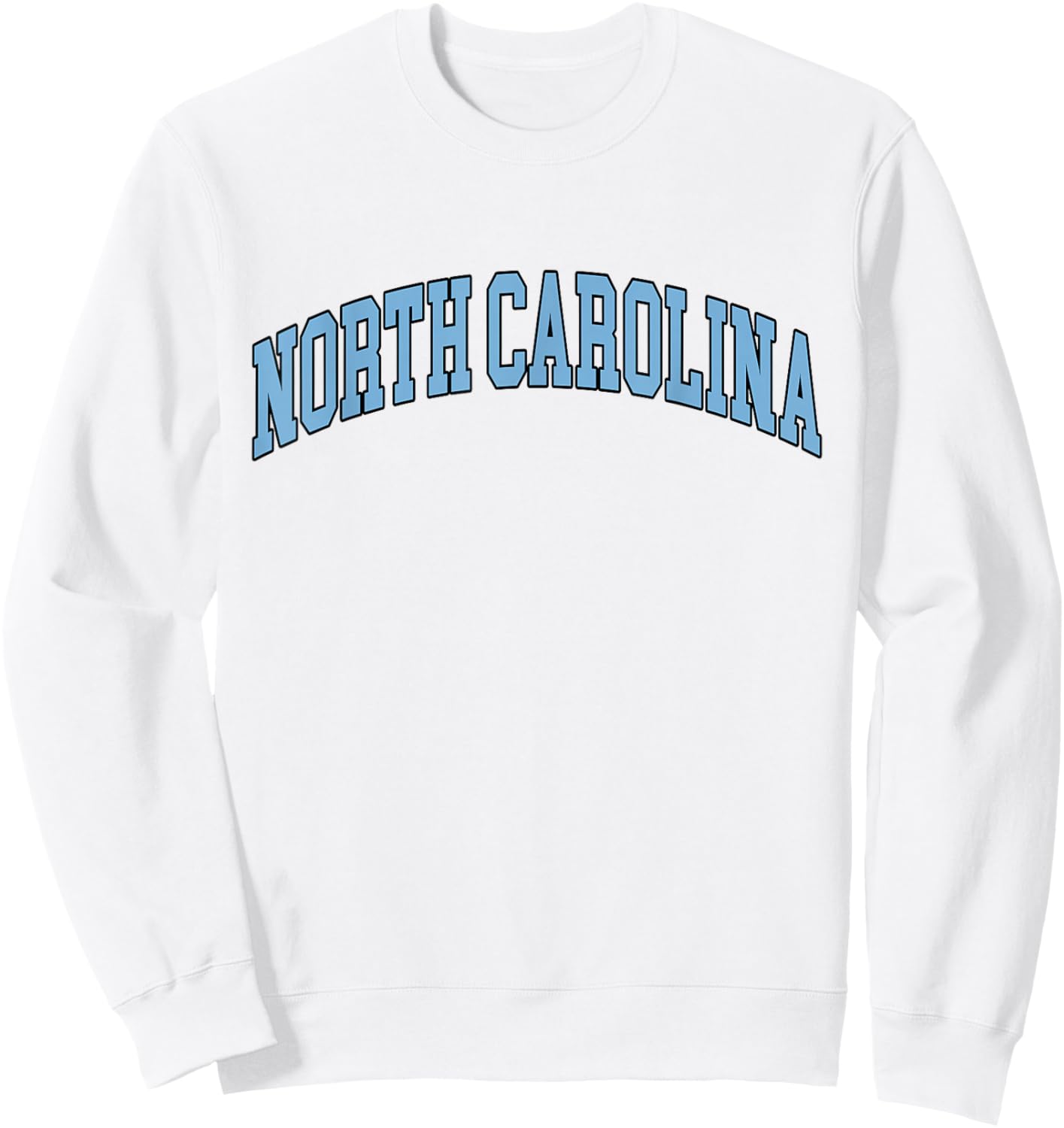 North Carolina - Throwback Design - Classic Sweatshirt - Sweatshirt | White