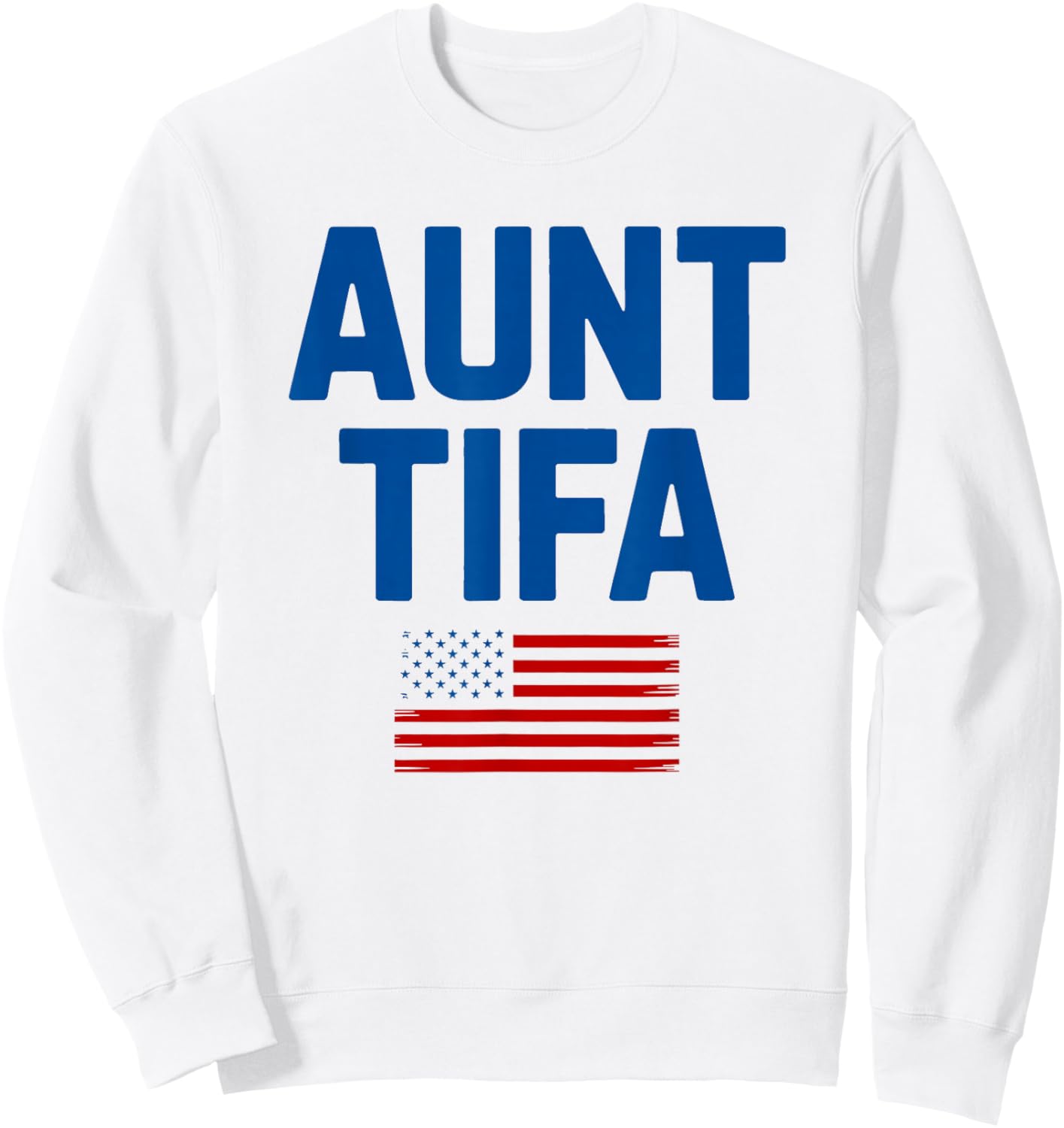 Aunt Tifa Retro Sweatshirt - Sweatshirt | White