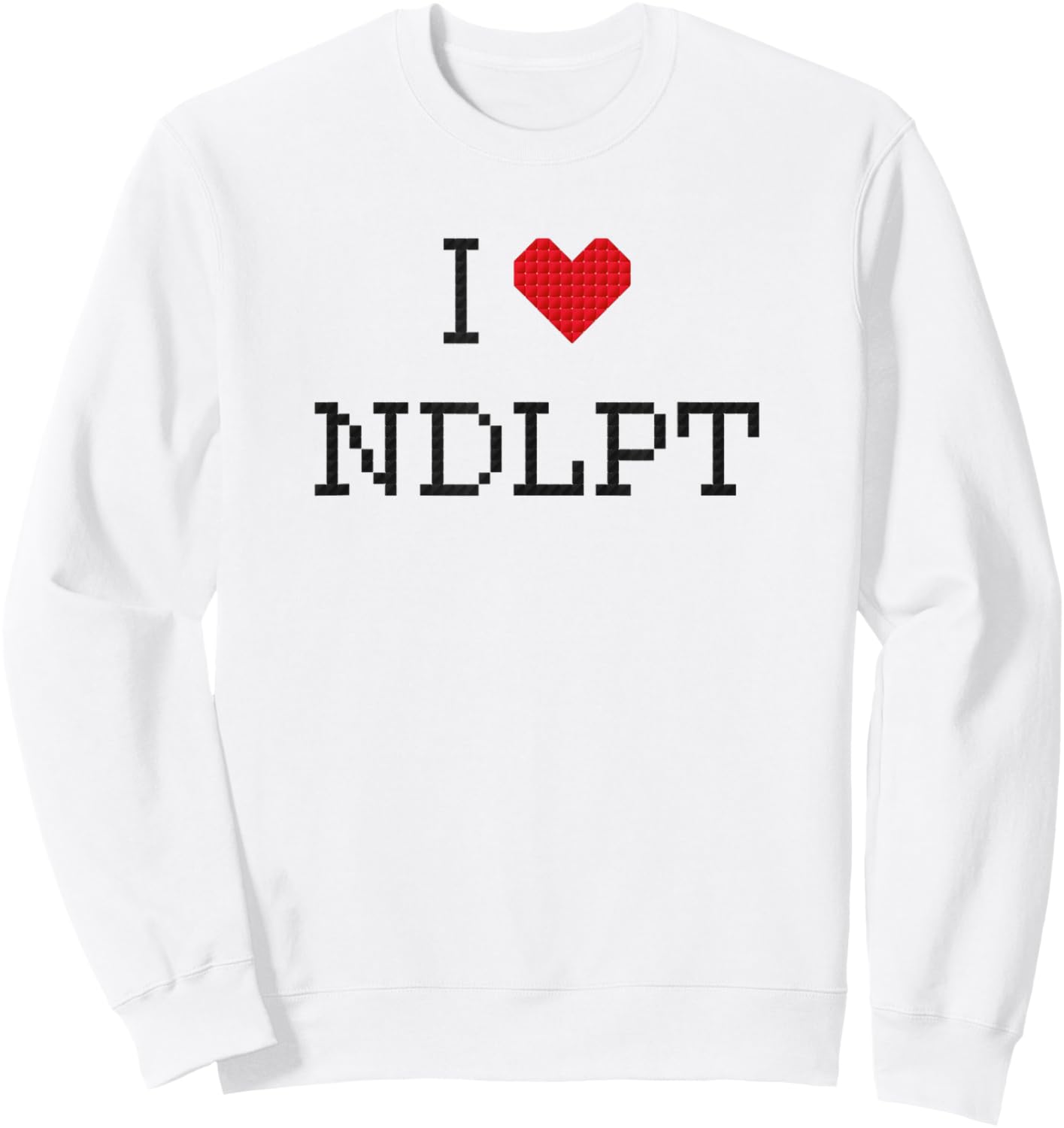 I Heart Love Needlepoint Sweatshirt - Sweatshirt | White