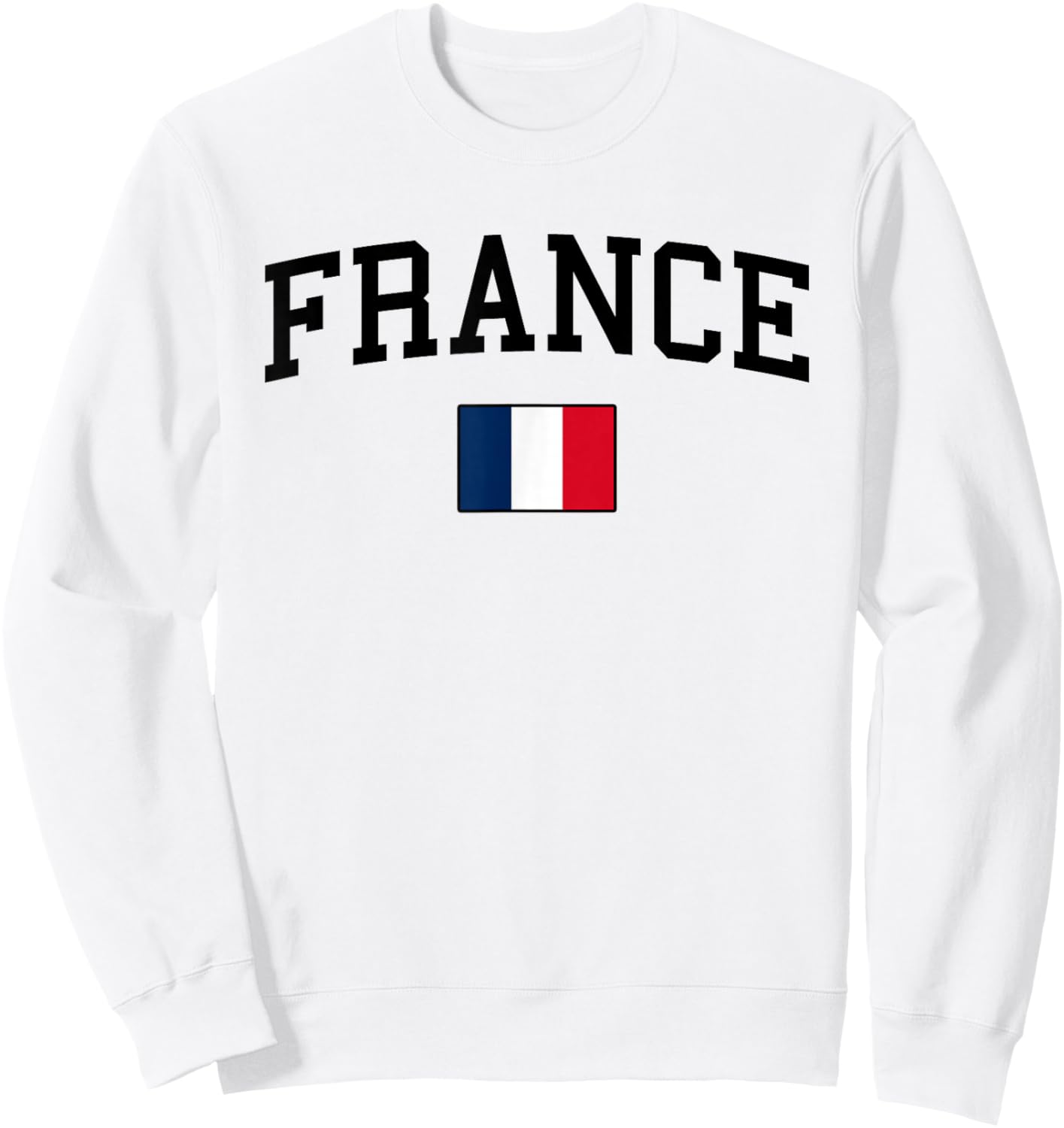French Flag Men Women Kids France Sweatshirt - Sweatshirt | White