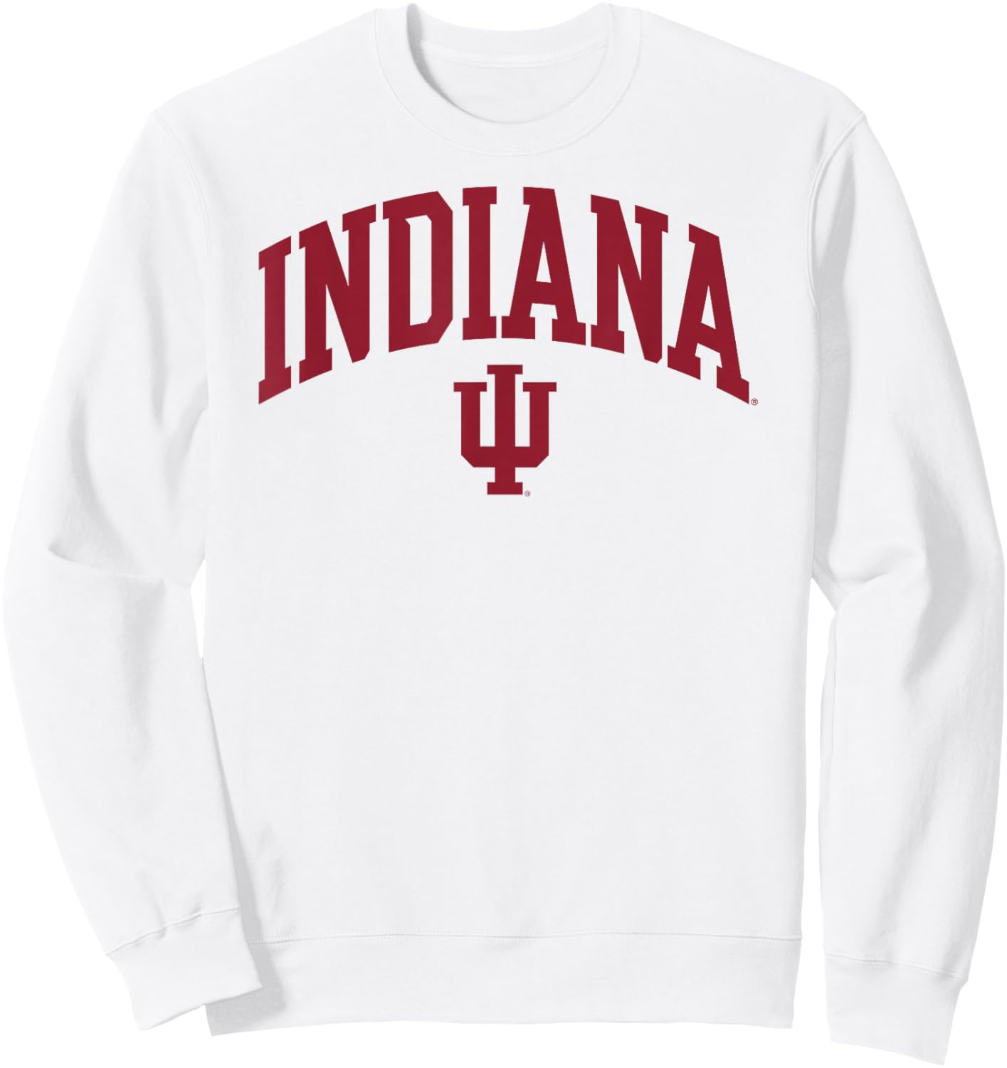 Indiana Hoosiers Arch Over Officially Licensed Sweatshirt - Sweatshirt | White