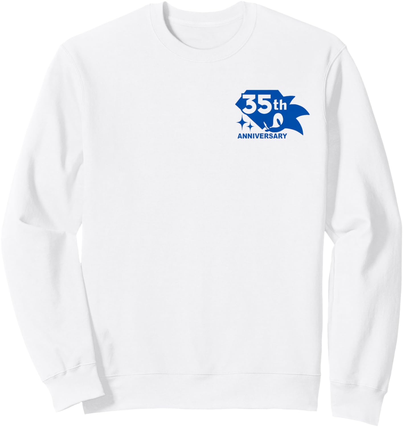 Sonic The Hedgehog: 35th Anniversary Emerald Rings Sweatshirt - Sweatshirt | White
