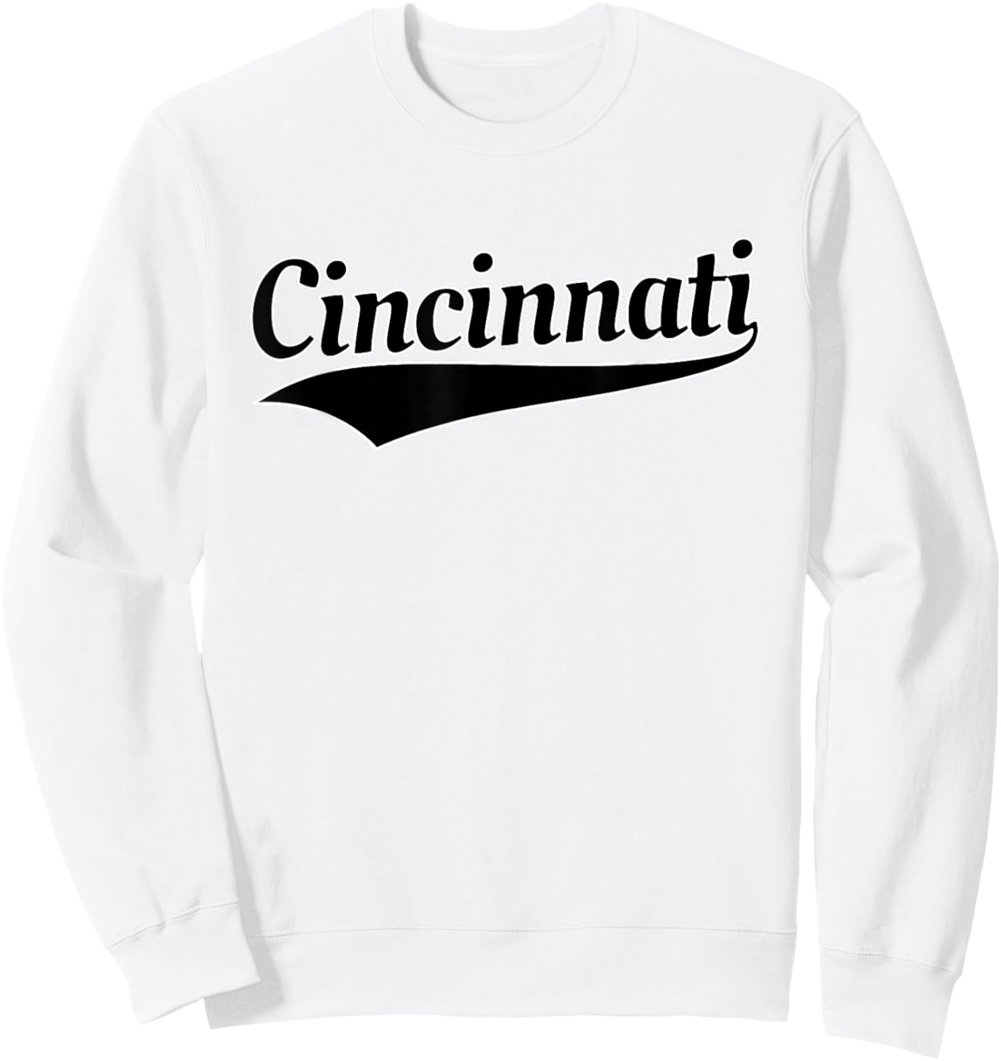 Cincinnati - Throwback Design - Classic Sweatshirt - Sweatshirt | White