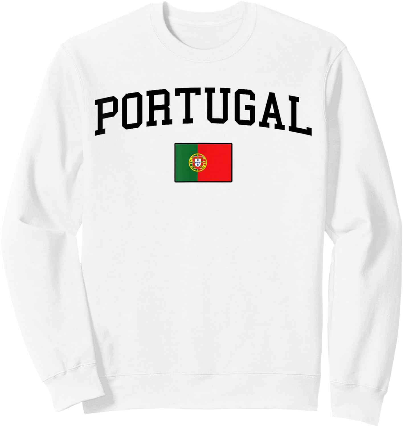Portuguese Flag Men Women Kids Portugal Sweatshirt - Sweatshirt | White
