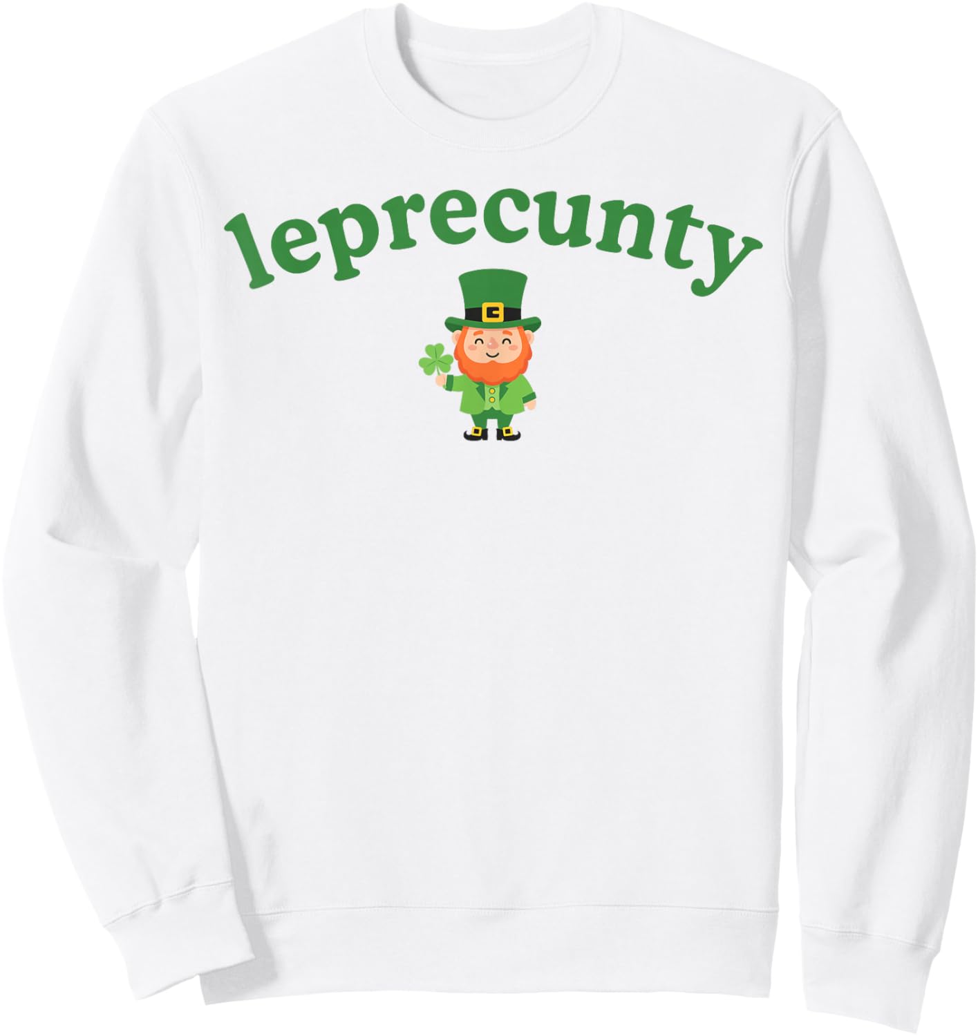 Leprecunty Martini Leprecunt Irish St Patricks Day Women Sweatshirt - Sweatshirt | White