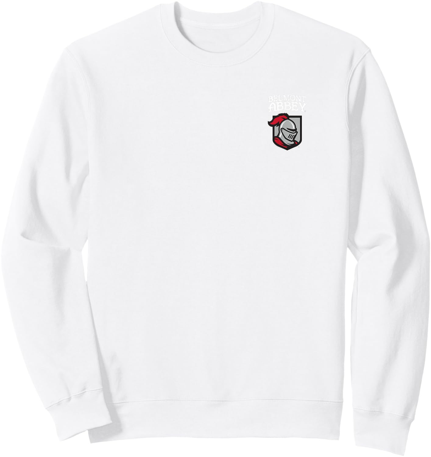 Belmont Abbey College Crusaders Primary Left Chest Sweatshirt - Sweatshirt | White