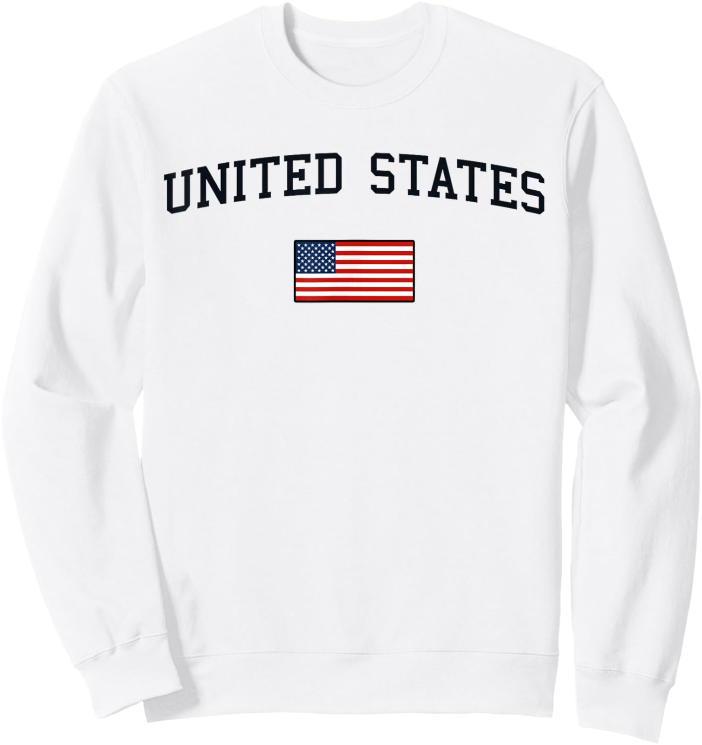 U.S. Flag Men Women Kids United States Sweatshirt - Sweatshirt | White