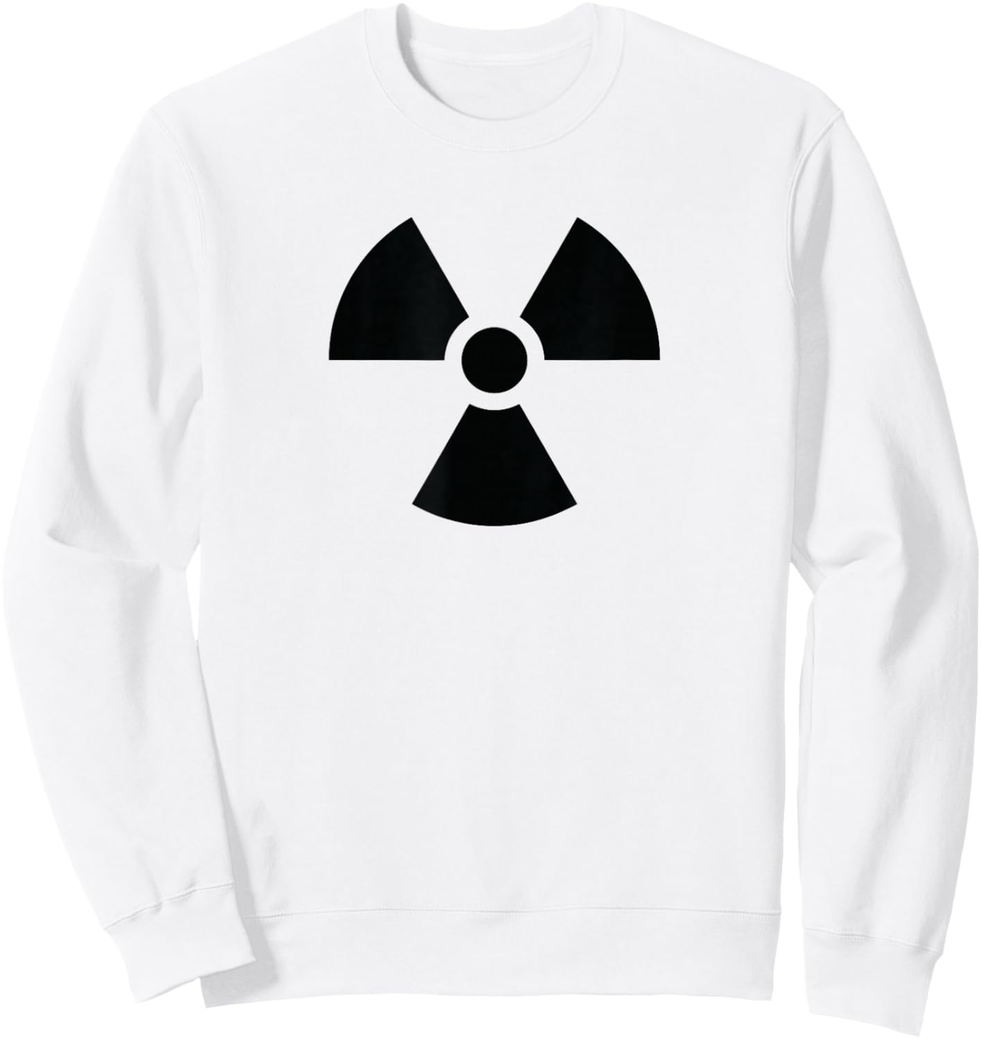Nuclear Radioactive Material Symbol Radiation Biohazard Sweatshirt - Sweatshirt | White