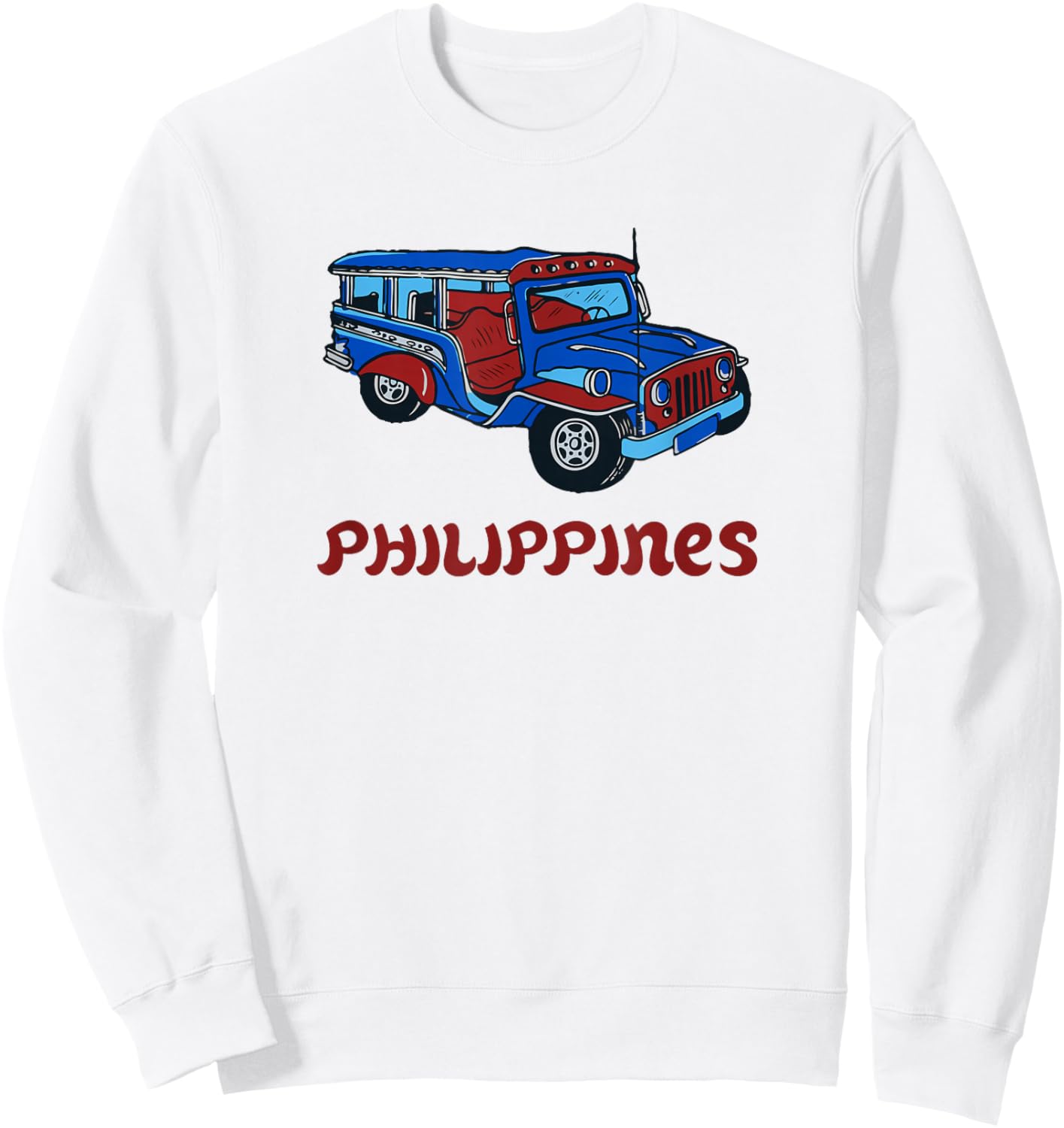 Philippines Souvenirs Retro 90s Graphic Sweatshirt - Sweatshirt | White