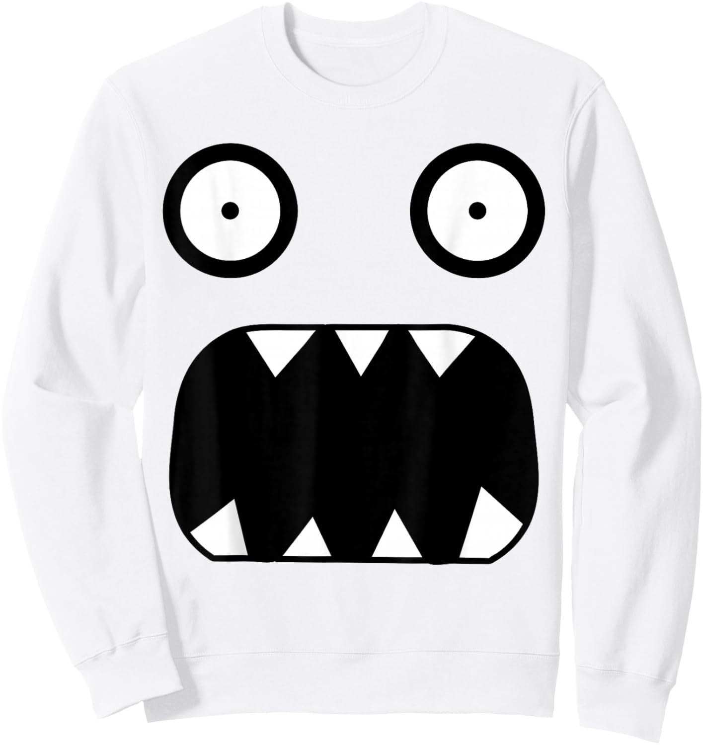 Creepy Carrots Face Funny Halloween Costume Kids and Adults Sweatshirt - Sweatshirt | White
