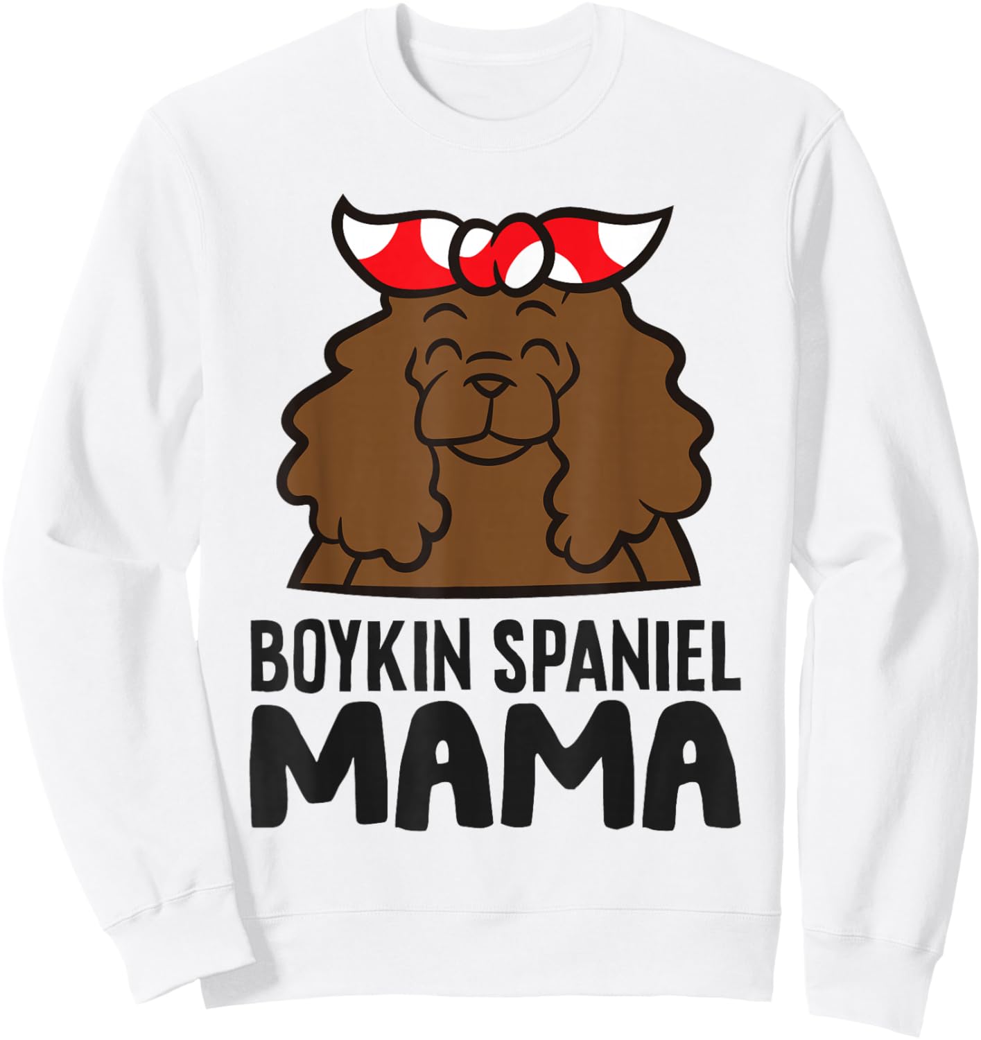 Boykin Spaniel Mama Sweatshirt - Sweatshirt | White
