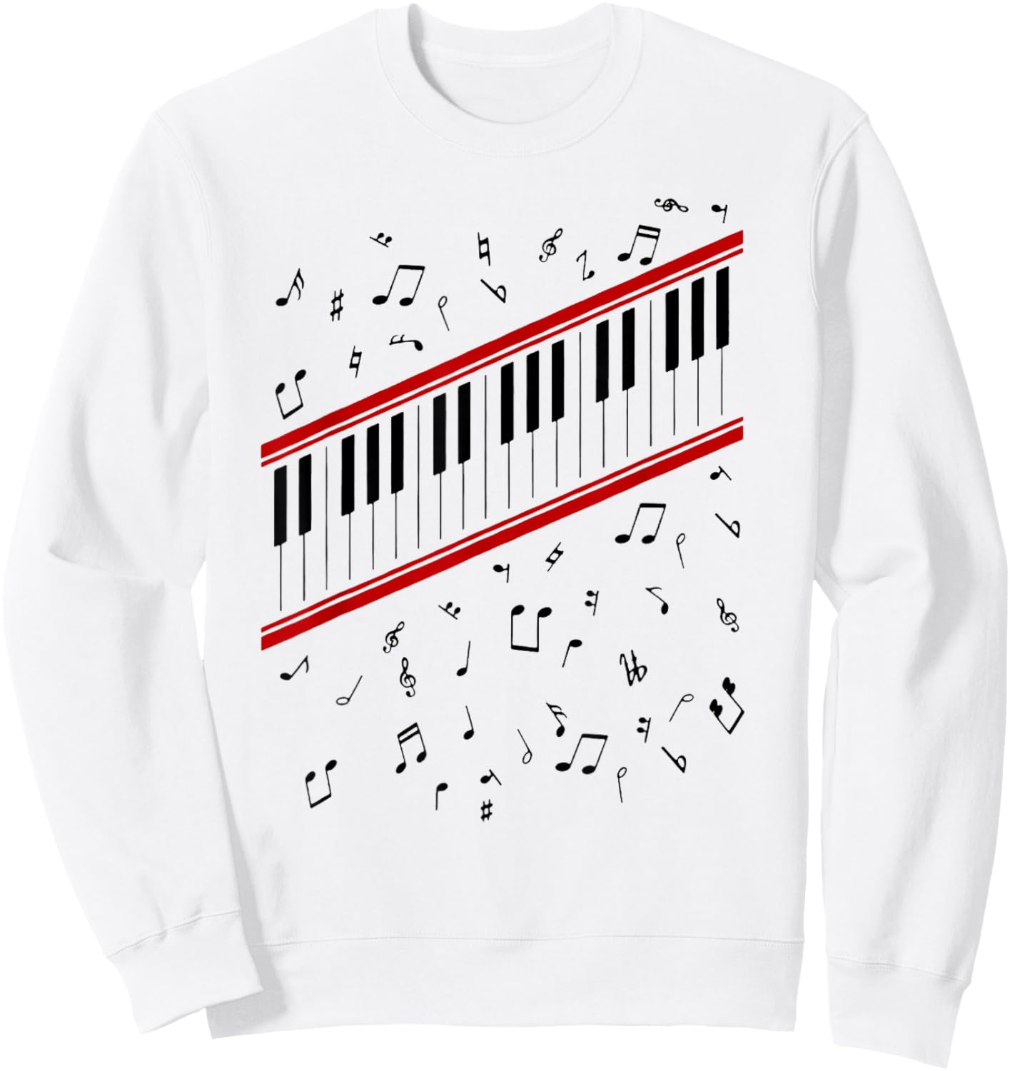 Piano Beat It Costume Sweatshirt - Sweatshirt | White
