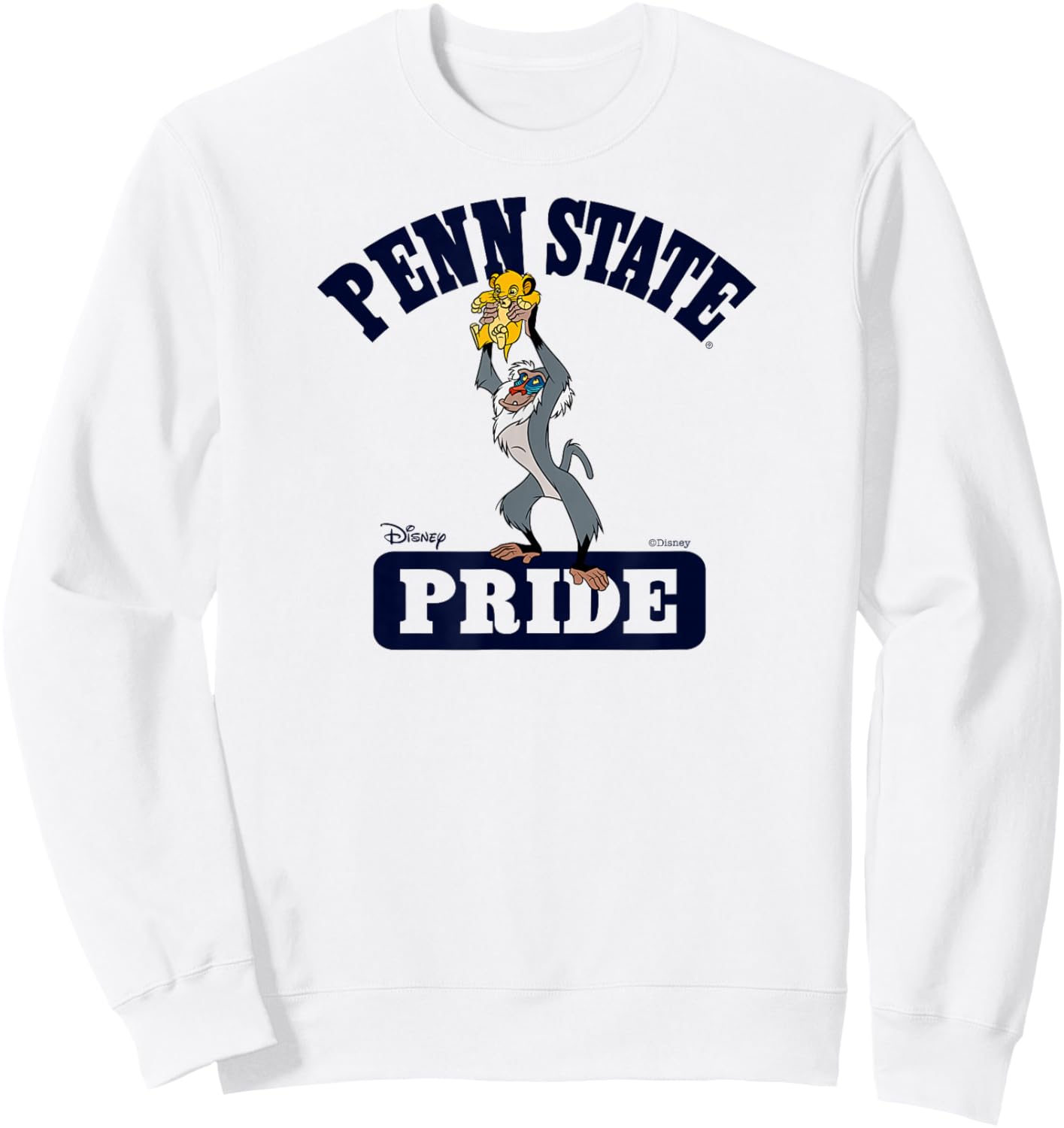 Penn State Nittany Lions Lion King Pride Gray Sweatshirt - Sweatshirt | White