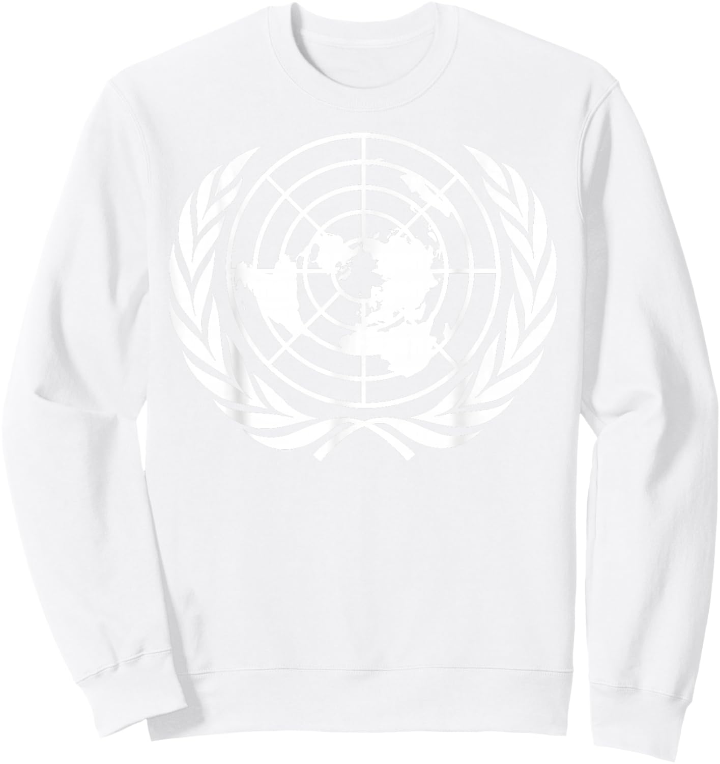 United Nations Flag Sweatshirt - Sweatshirt | White